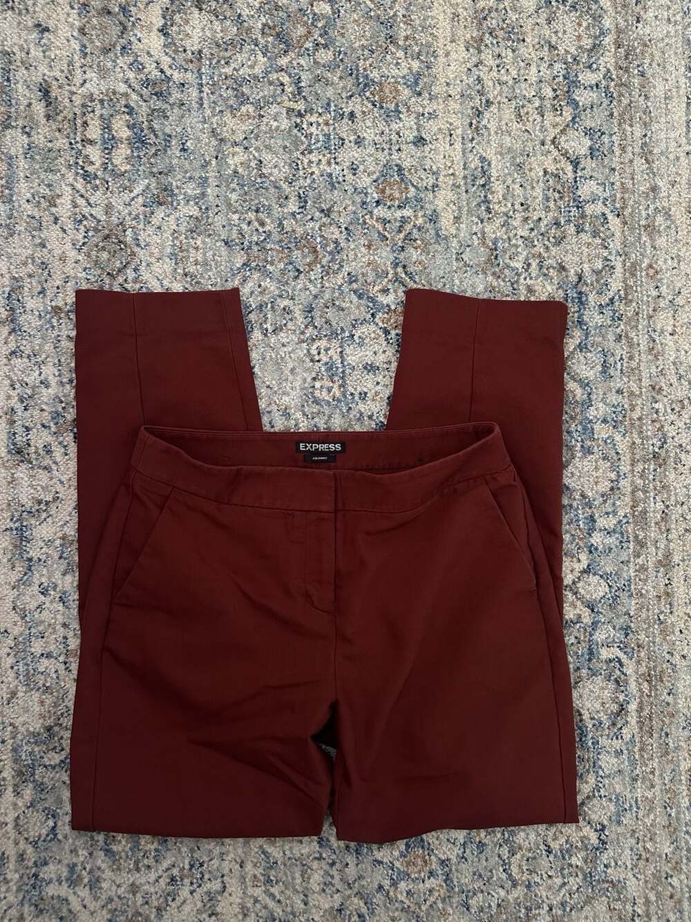Express Columnist Burgundy Dress Pants Size 2R